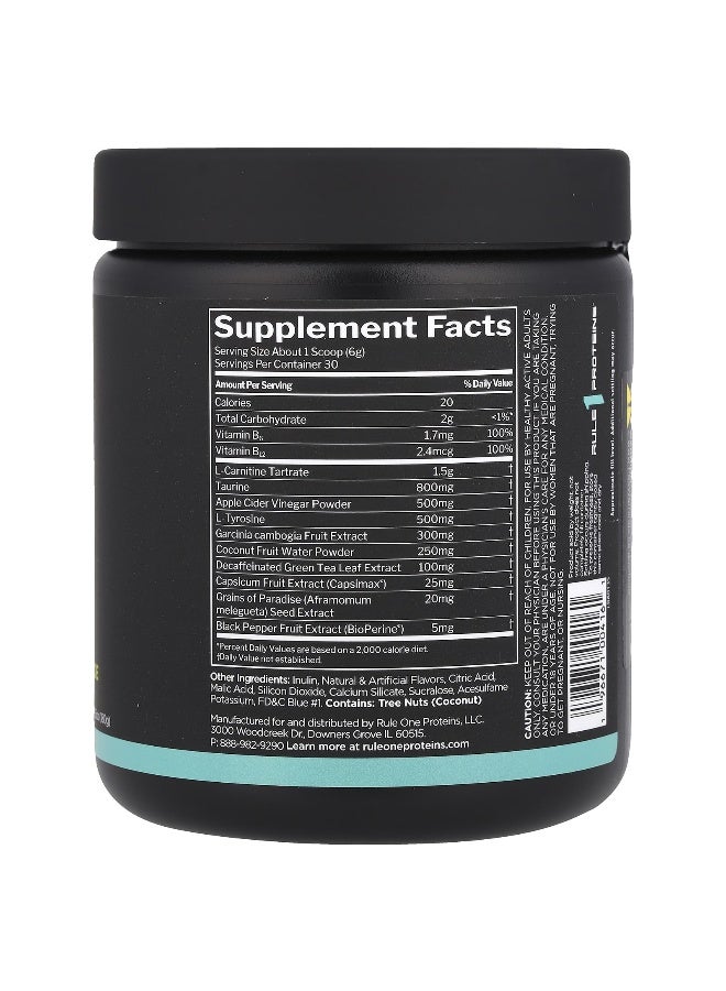 Rule One Proteins بروتينات رول ون، لين™، إدارة الوزن غير المنشطة، ليمونادة توت أزرق، 6.35 أونصة (180 جرام) - Image 2