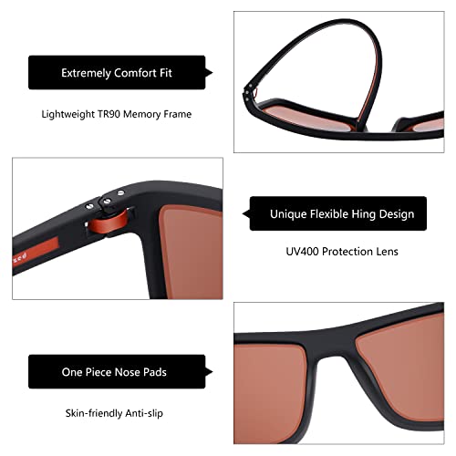 ZENOTTIC Polarized Sunglasses for Men Lightweight TR90 Frame UV400 Protection Square Sun Glasses - Image 4