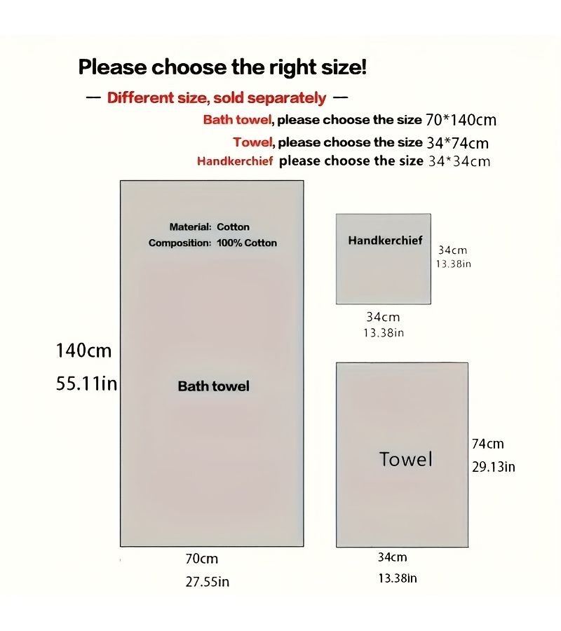 Light Coffee 3 Piece Embroidered Bear Pattern Cotton Bath Towel Set Soft Quick Dry Absorbent - Image 5