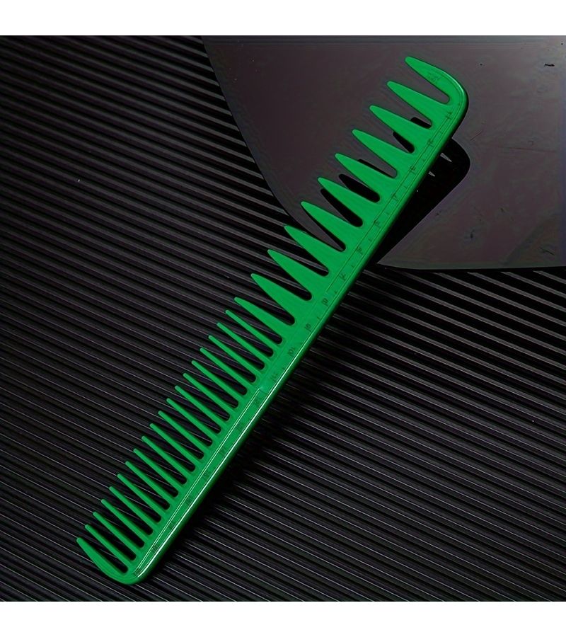Light Blue Dual-Use Hair Comb with Scale Fine and Wide Teeth for Normal Hair - Image 5