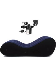 Lounge Chair Yoga Chaise Lounge Inflatable Sofa Deck Chair with Air Pump