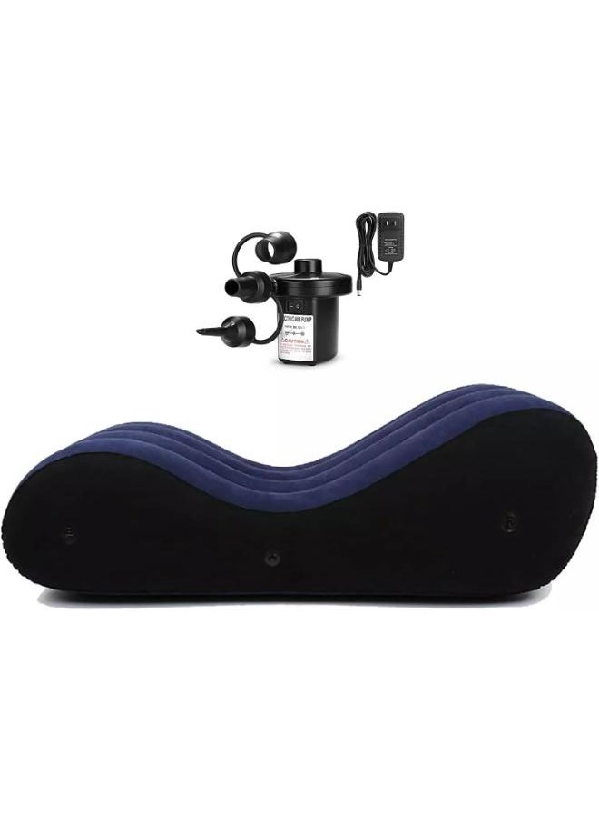 Beauenty - Lounge Chair Yoga Chaise Lounge Inflatable Sofa Deck Chair with Air Pump - Image 1