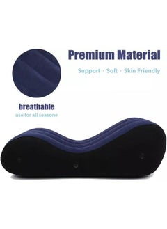 Beauenty Lounge Chair Yoga Chaise Lounge Inflatable Sofa Deck Chair with Air Pump  - Image 3