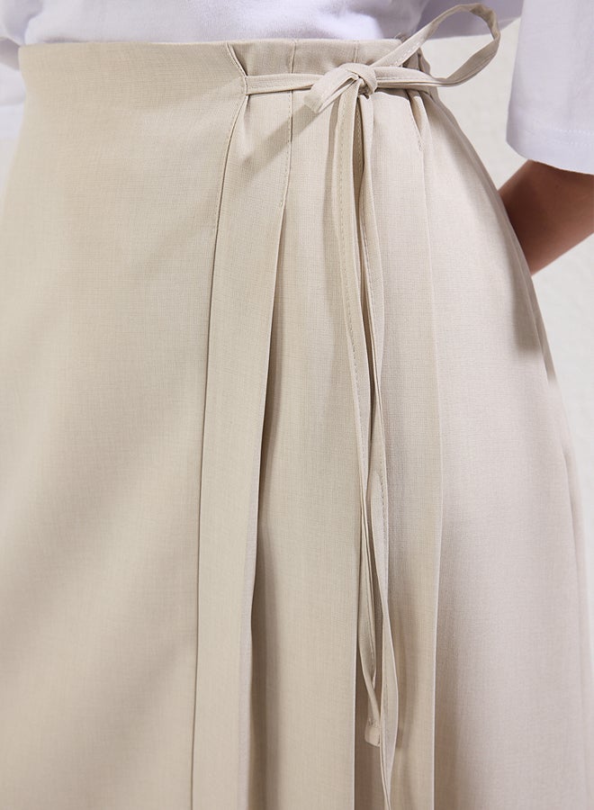 trendyol Stone Pleat Detailed Woven Skirt - Image 2