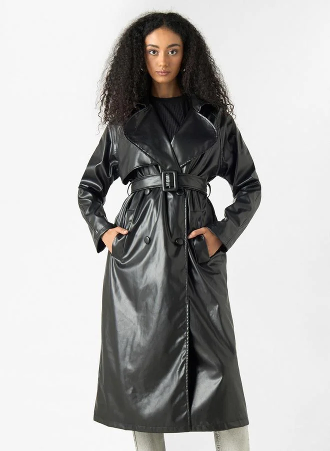 2Xtremz 2Xtremz Leather Jacket with Long Sleeves and Pockets