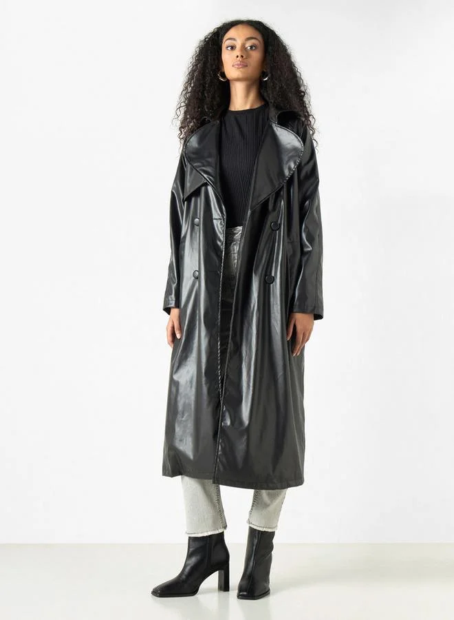 2Xtremz 2Xtremz Leather Jacket with Long Sleeves and Pockets