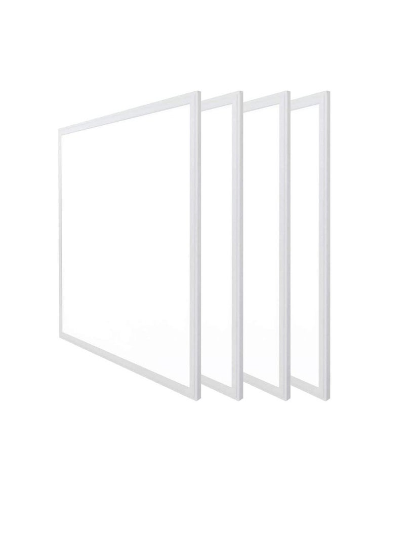 RR Lighting 60x60 LED Flat Panel Light 50W Edge Lit Fixture Zero UV and Flicker Free Zero Blue Light AC85-265V Drop Ceiling Light Indoor Commercial & Home Fixture (Daylight 6500K, Pack of 4) - Image 1
