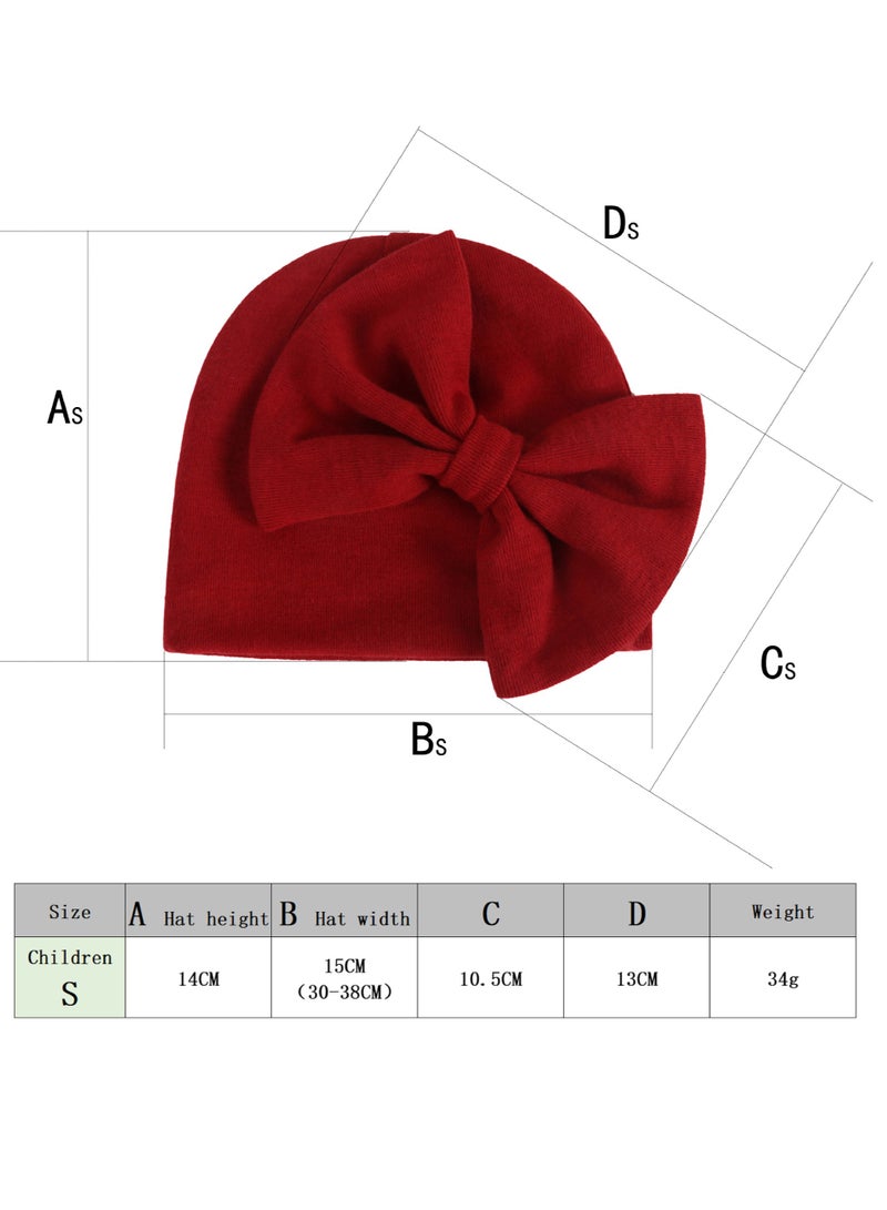 Newborn Bowtie Pullover Hat Green  - Image 3