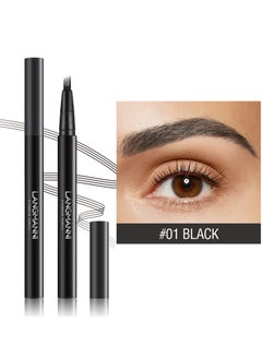 LANGMANNI 01Eyebrow Pencil - Eye Makeup Brow Pen Liquid Pencil with 4 Micro-Fork Tip  - Image 1