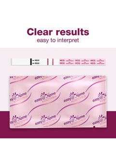 Easy@Home 60 Pregnancy Tests, FSA Eligible, 60 Hcg Test Strips Early Detection - Bulk Pregnancy Strips  - Image 2