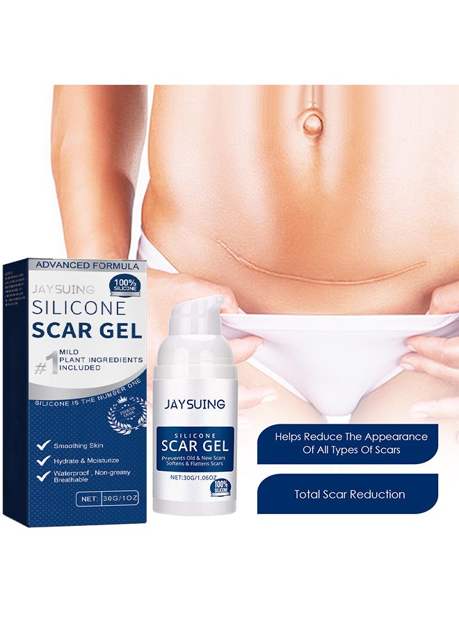 Jaysuing Silicone Scar Gel 30G, For Scar Removal, Scar Treatment, Scar Removal Cream For C-Section, Stretch Marks, Acne, Surgery, Effective For Both Old And New Scars  - Image 5