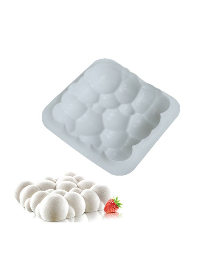 NIBEMINENT 3D Irregular Cloud Designed Cake Mold White 20x20x5cm - Image 3