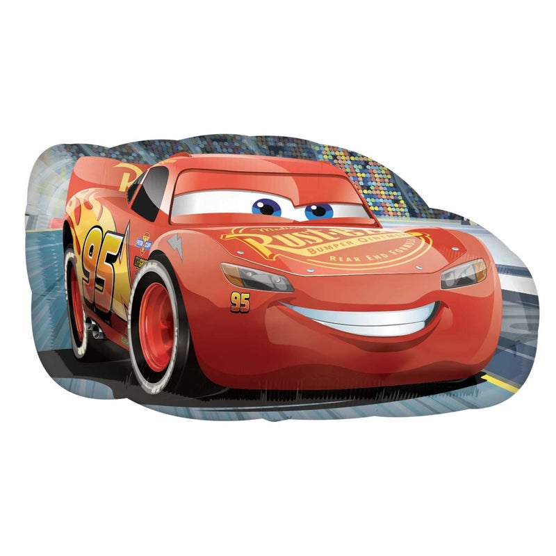 Amscan 3537001 "Super/Shape Lightning McQueen" Balloon - Image 1