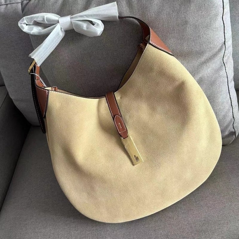 Ur Bag Fashion Semicircle Extendable Bag Niche Fashion All-Match Commuter Tote Messenger Bag Large Capacity - Image 4