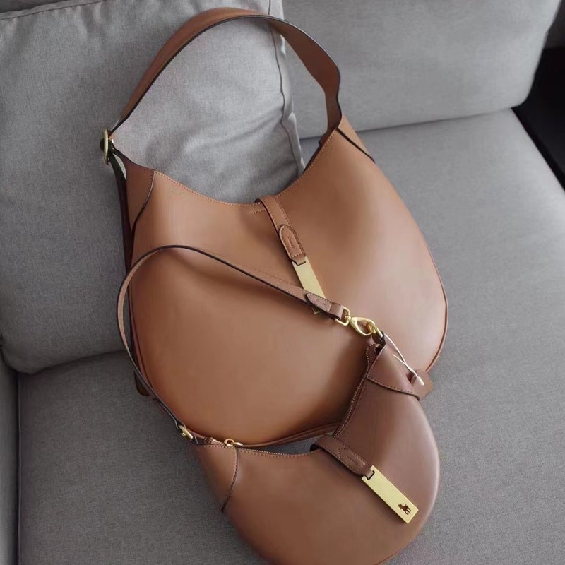 Ur Bag Fashion Semicircle Extendable Bag Niche Fashion All-Match Commuter Tote Messenger Bag Large Capacity - Image 3