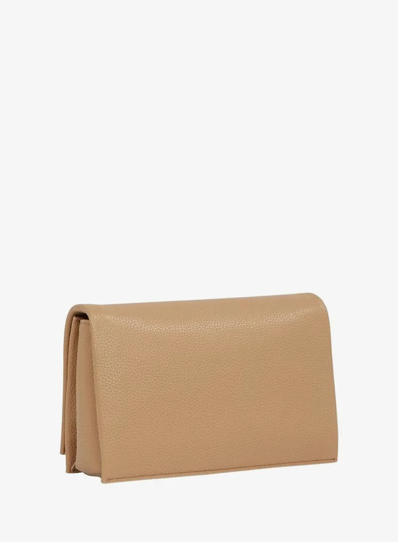 Tommy Hilfiger beige TH Monogram Chain Strap Crossbody Bag for Women | Best Price UAE