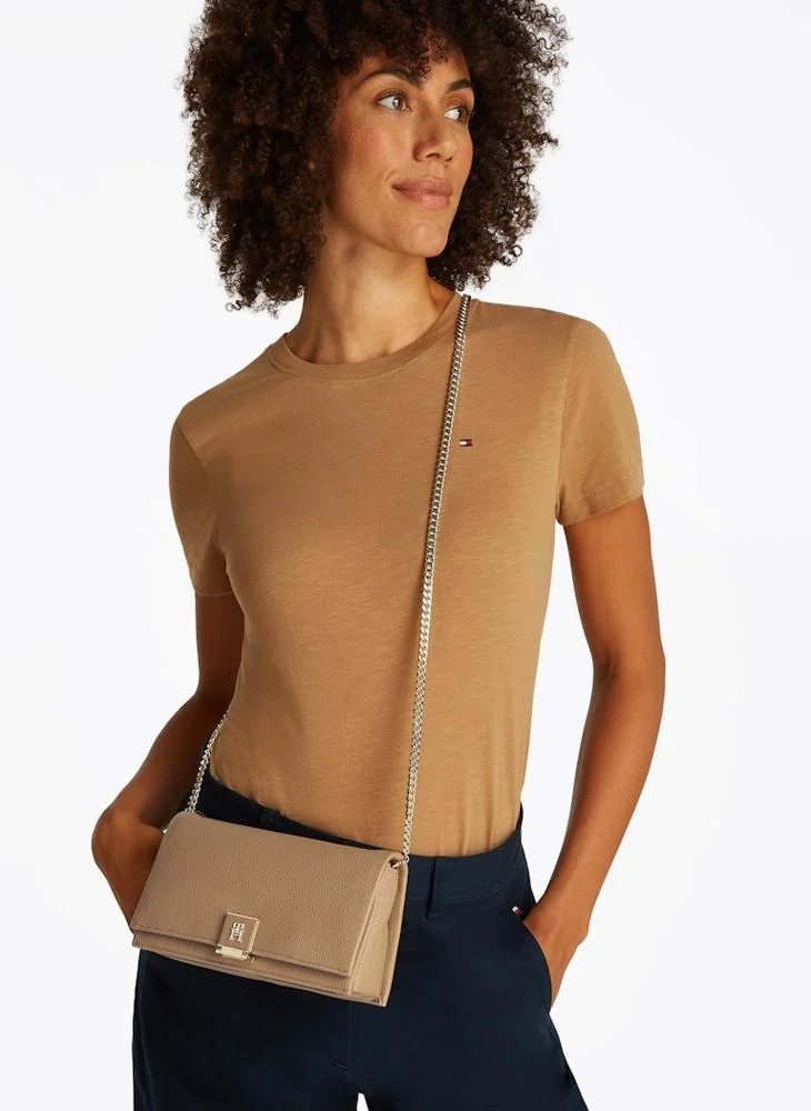 TOMMY HILFIGER HERITAGE FLAP BAG WITH CHAIN