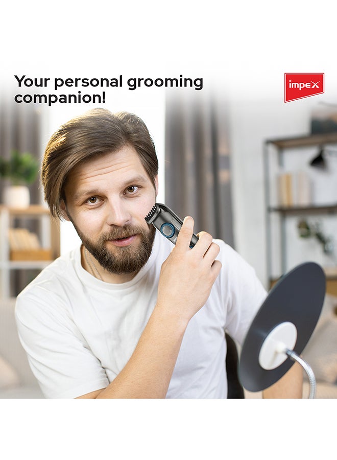 Impex Rechargeable Hair Trimmer Black/Blue - Image 3