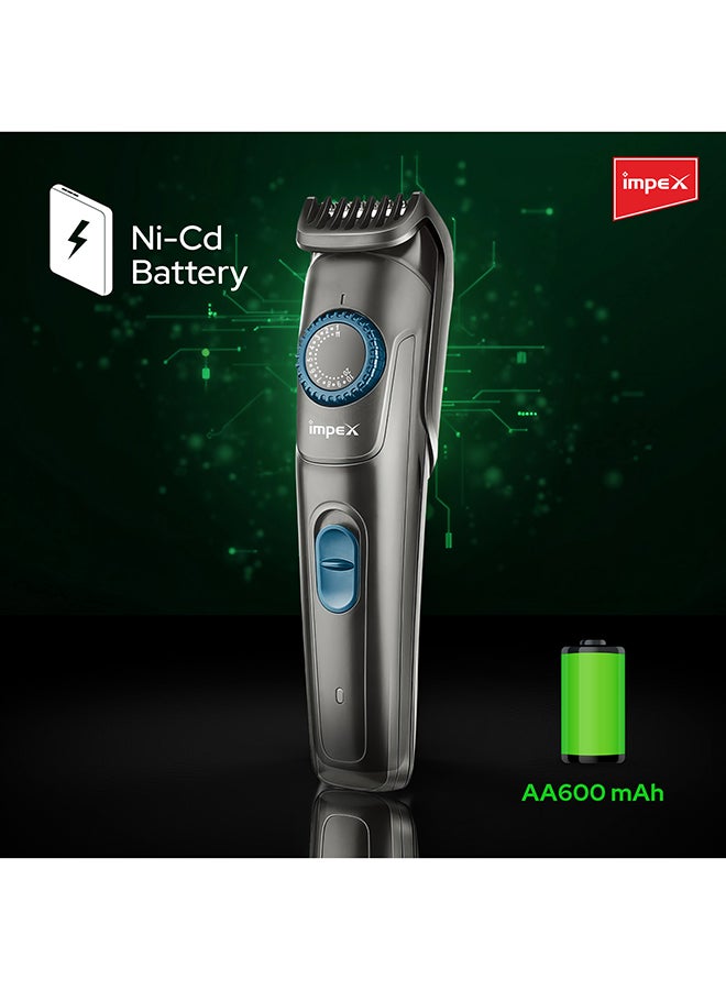 Impex Rechargeable Hair Trimmer Black/Blue - Image 5