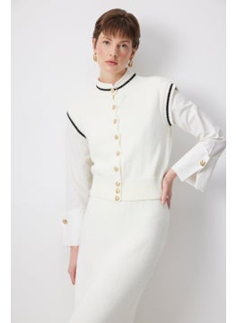Touche Vest Skirt Knitwear Set  - Image 3