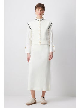 Touche Vest Skirt Knitwear Set  - Image 1