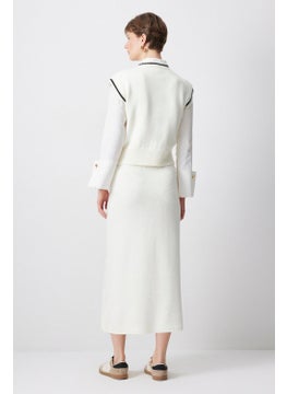 Touche Vest Skirt Knitwear Set  - Image 5