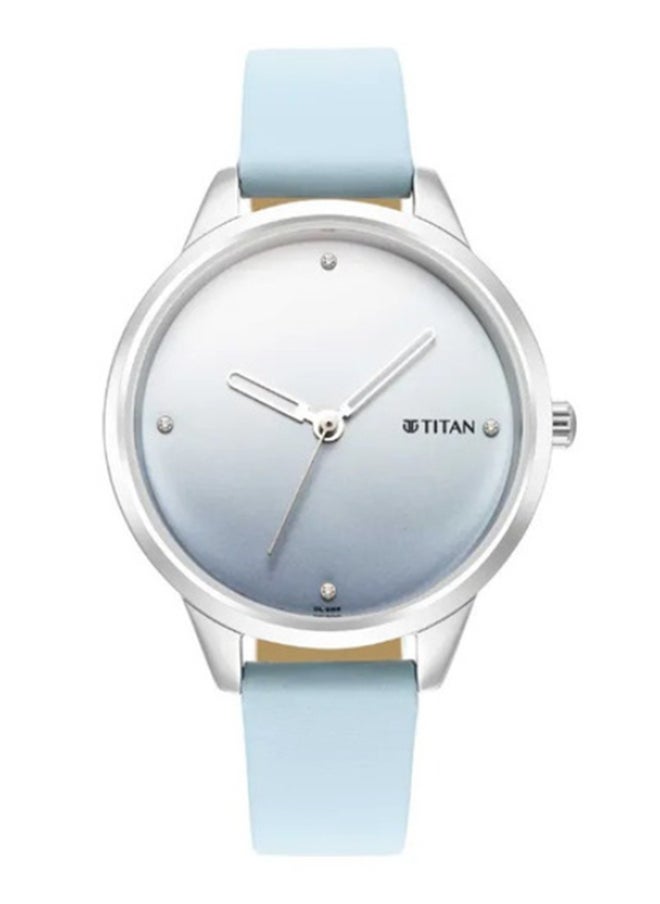 TITAN Pastel Dreams Blue Dial Blue Leather Strap Watch  - Image 1