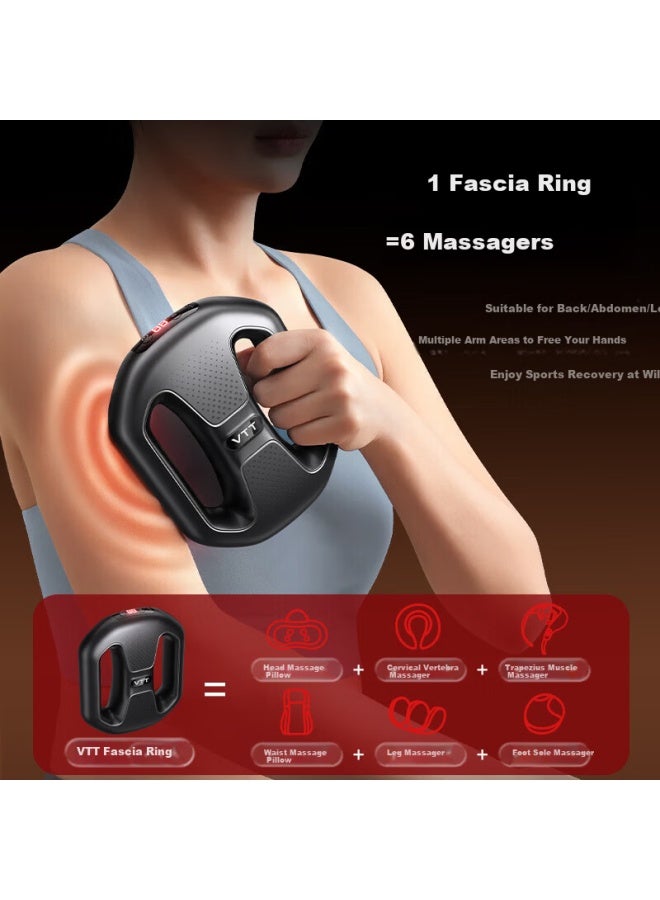 Vtt Germany Fascia Ring Fat Burning Machine Lazy Abdominal Fat Reduction Slimming New Dual Ring Resonance Full Body Rapid Waist And Abdomen Slimming Professional Massage Fascia Gun Gift - Image 3