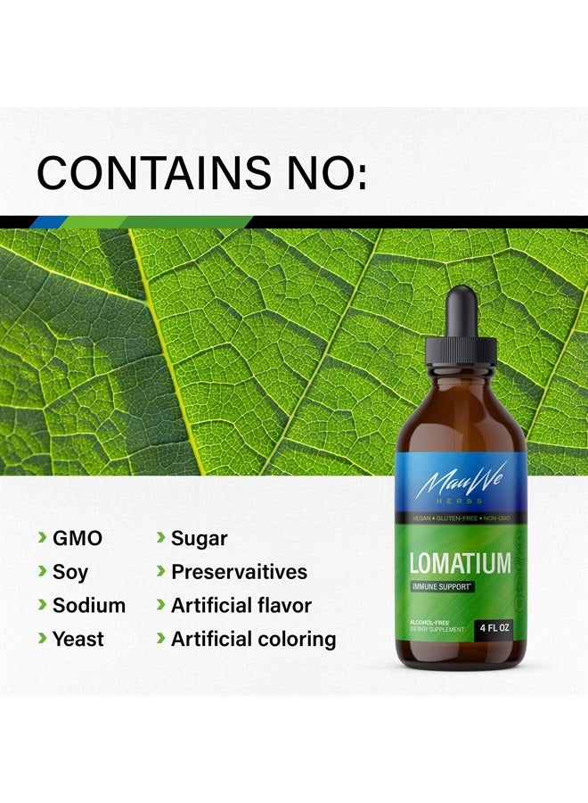 MAUWE HERBS Lomatium Root Tincture - Natural Lomatium Dissectum Herbal Supplement Liquid Drops to Support Immune System Function, Respiratory Wellness, Joint, Connective Tissue Health - 4 fl. oz. - Image 4