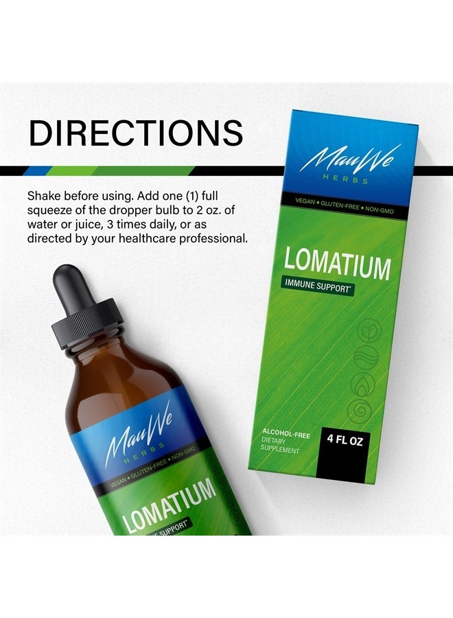 MAUWE HERBS Lomatium Root Tincture - Natural Lomatium Dissectum Herbal Supplement Liquid Drops to Support Immune System Function, Respiratory Wellness, Joint, Connective Tissue Health - 4 fl. oz. - Image 3