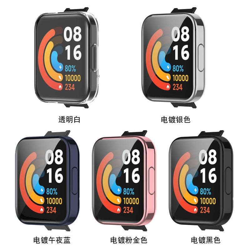 Applicable To Redmi Watch2 Lite Case Red Mi 2Lite Tempered Film Integrated Shell Tpu All-Inclusive Protective Shell - Image 4