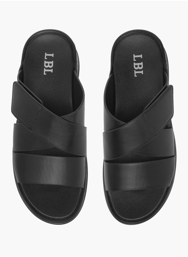 LBL by Shoexpress Mens Solid Slip-On Arabic Sandals Ramadan Collection  - Image 2