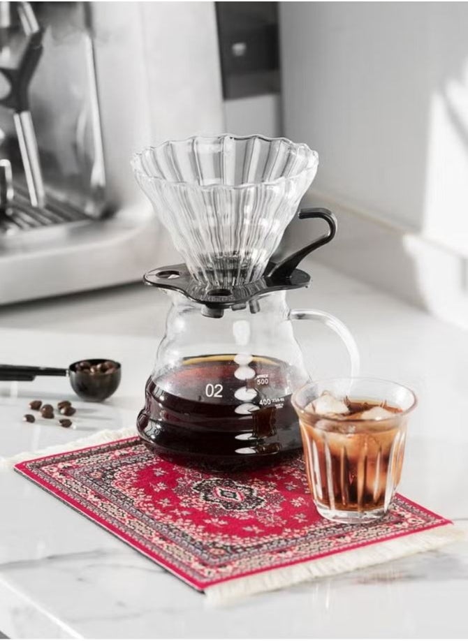 ABJ Coffee Mat Coffee Cup Mat Coffee Mug Mat Table Mat Mouse Pad Rubber Rectangle 23x18x0.5 cm Red  - Image 2