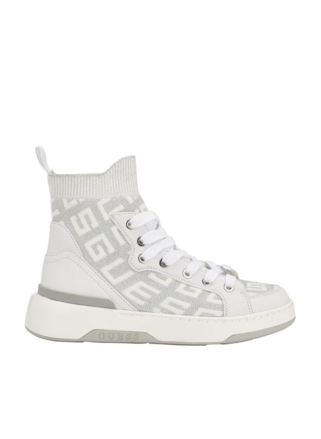 Guess Women's Mannen Sneaker, White 140, 36.5 EU - Image 1