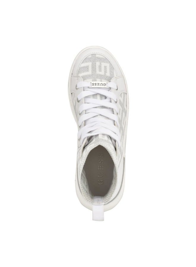 Guess Women's Mannen Sneaker, White 140, 36.5 EU - Image 2