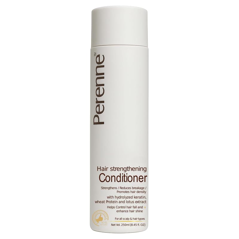 Perenne Hair Strengthening Conditioner with Hydrolyzed Keratin and Wheat Protein (250 ml) - Helps to Hair Fall control, Promotes Hair Growth for All Hair Types - Image 1