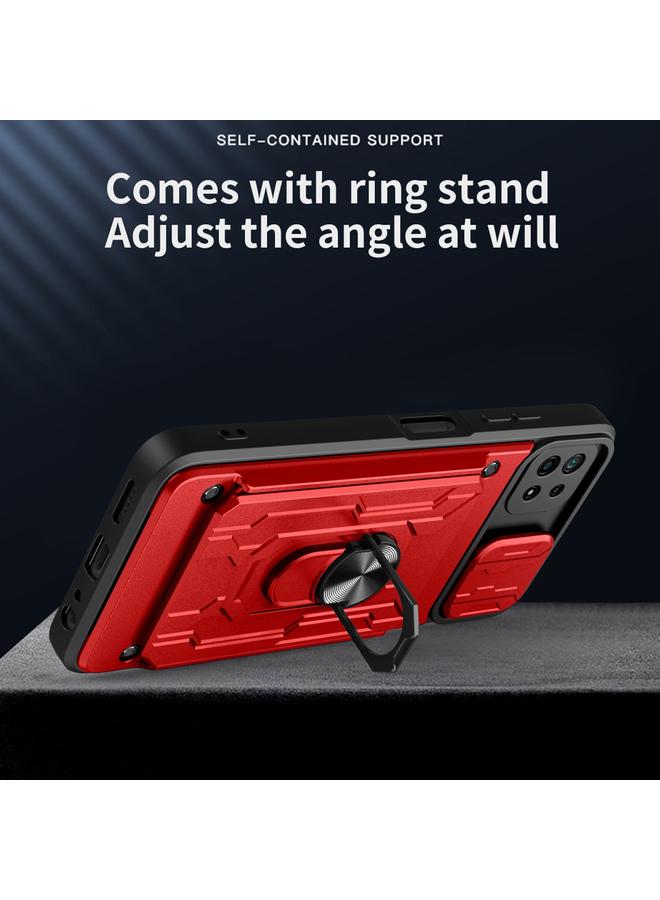 erorex Case For Samsung Galaxy A22 5G Sliding Camshield Card Phone Case - Image 5