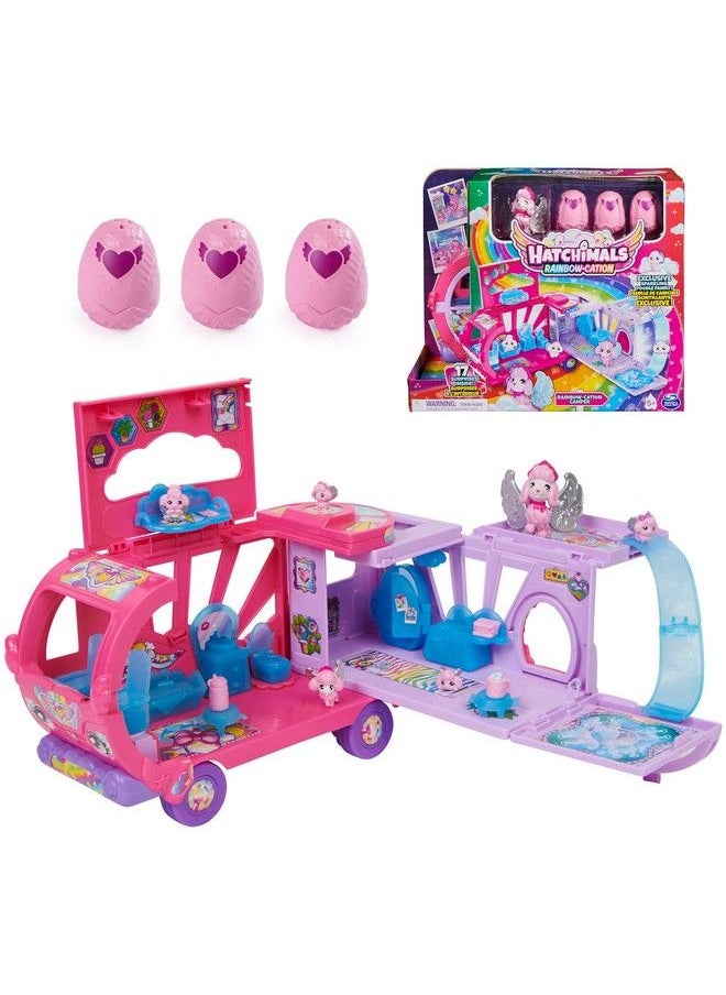 HATCHIMALS - Colleggtibles Transforming Rainbow Cation Camper Toy Car With 6 Exclusive Characters 10 Accessories Kids Toys For Girls Ages 5 And Up - Image 1