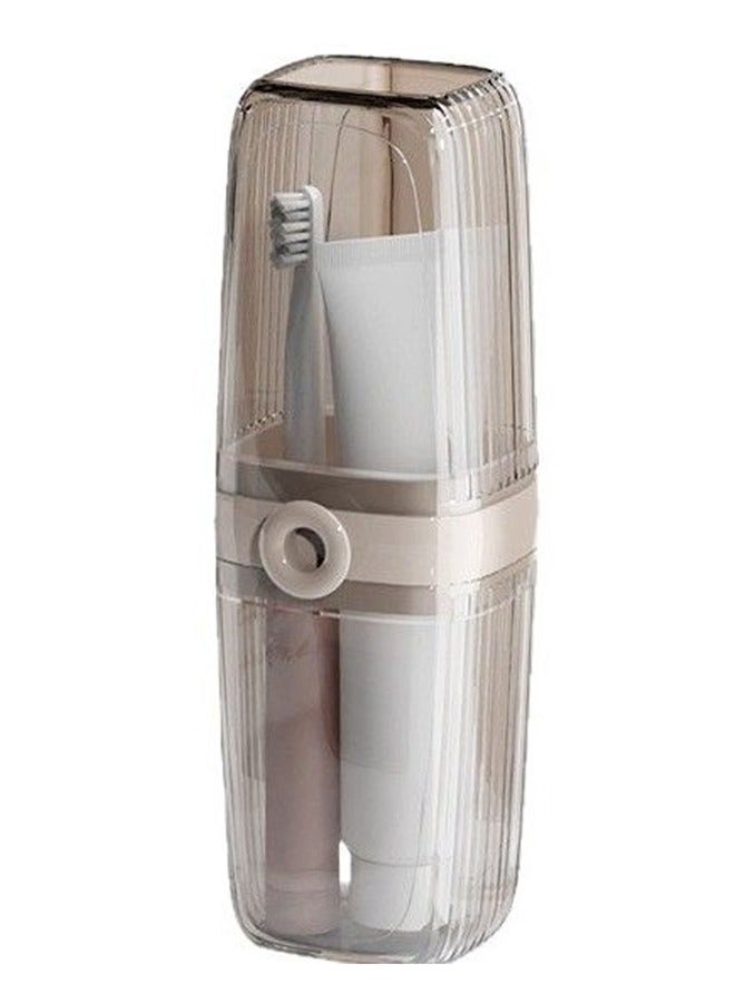 1 pcs Travel Toothbrush Case,2 in 1 Portable Travel Toothbrush Holder with Cup  - Image 1
