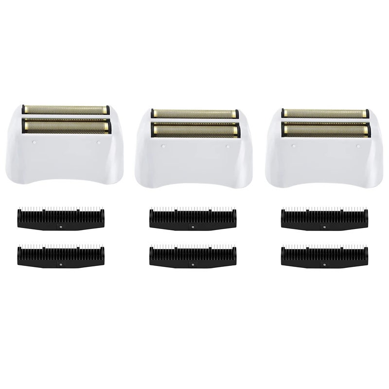 3 Pack Shaver Replacement Foil and Cutters compatible withandis 17150 shaver foil replacement Golden
