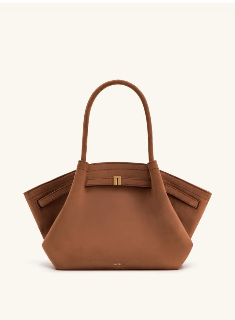 جي دبليو بي Hana متوسط الحجم من جلد الغزال الصناعي بني - Image 1