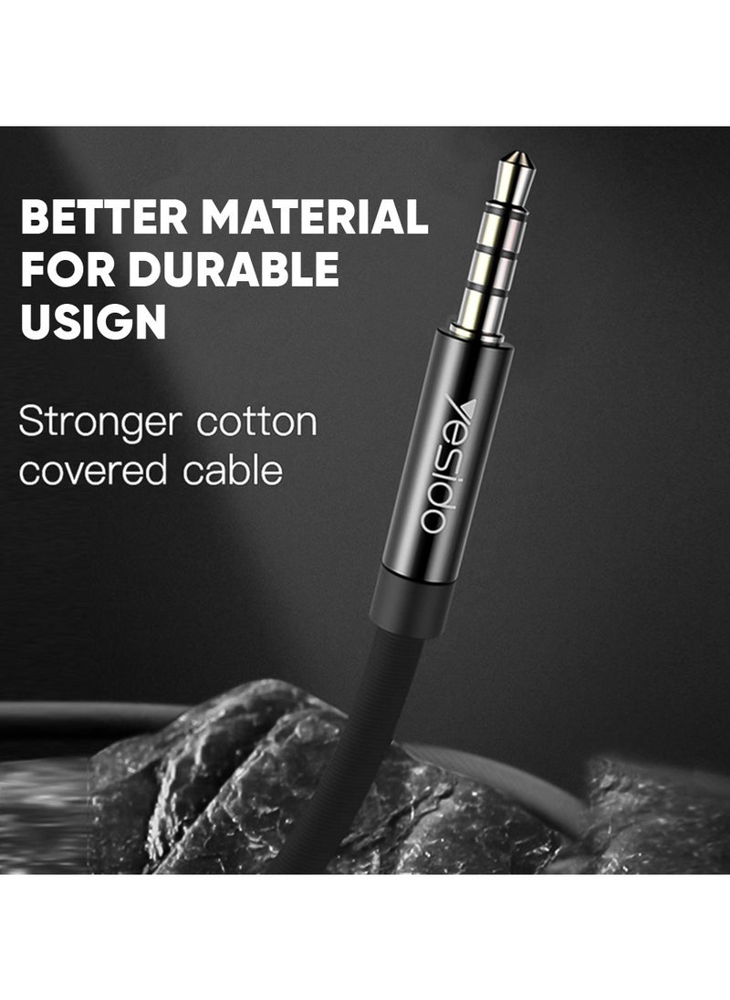 Yesido Audio Cable Jack 3.5mm to 3.5mm, 2Meter  - Image 2