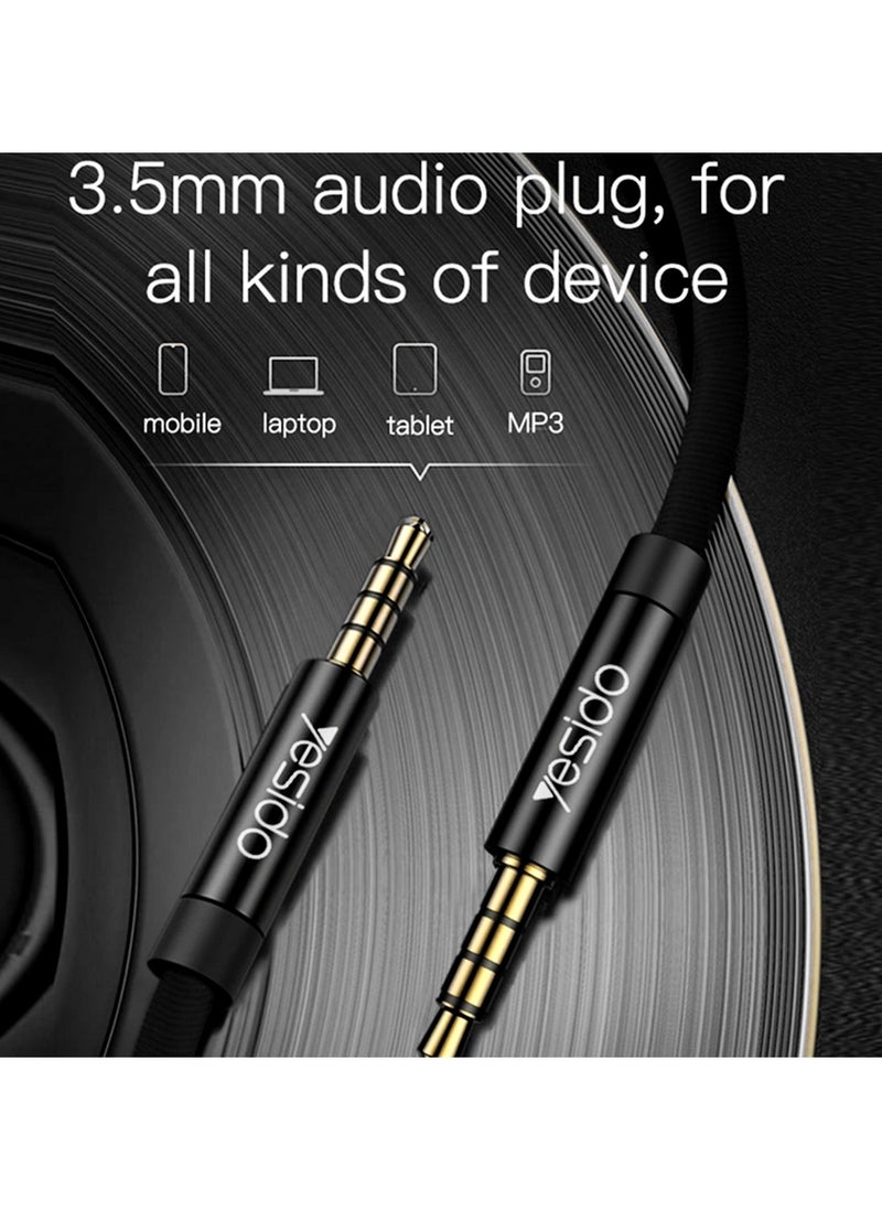 Yesido Audio Cable Jack 3.5mm to 3.5mm, 2Meter  - Image 3
