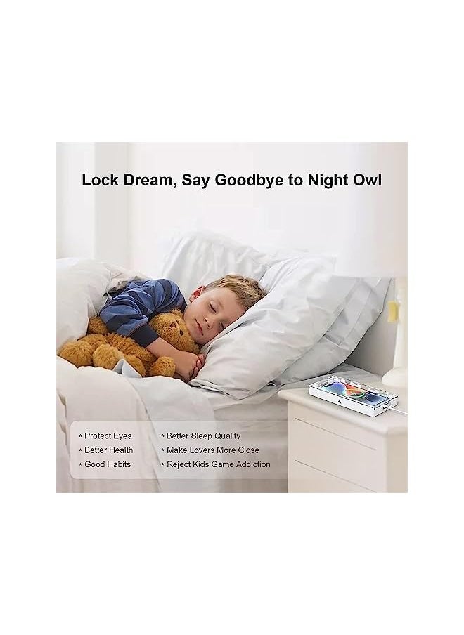 neotimely - Lock Box, Cell Phone Jail Box to Help Kids/Students Prevent Phone Addiction, Cell Phone Jail with Two Keys, Phone Locker, Phone Self Control Boxes for Android Samsung/Google/iPhone Serials - Image 1