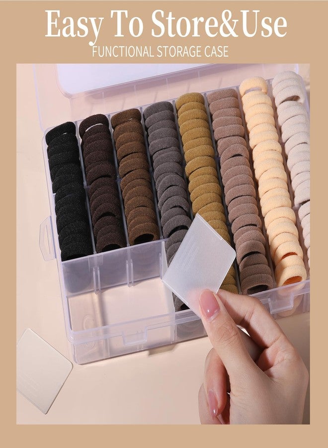 YGDZ Baby Hair Ties, 280 PCS Hair Accessories for Girls, Toddler, Kids, Cotton Elastics Hair Bands with Organizer Box, Seamless Small Ponytail Holders, Neutral Colors - Image 4