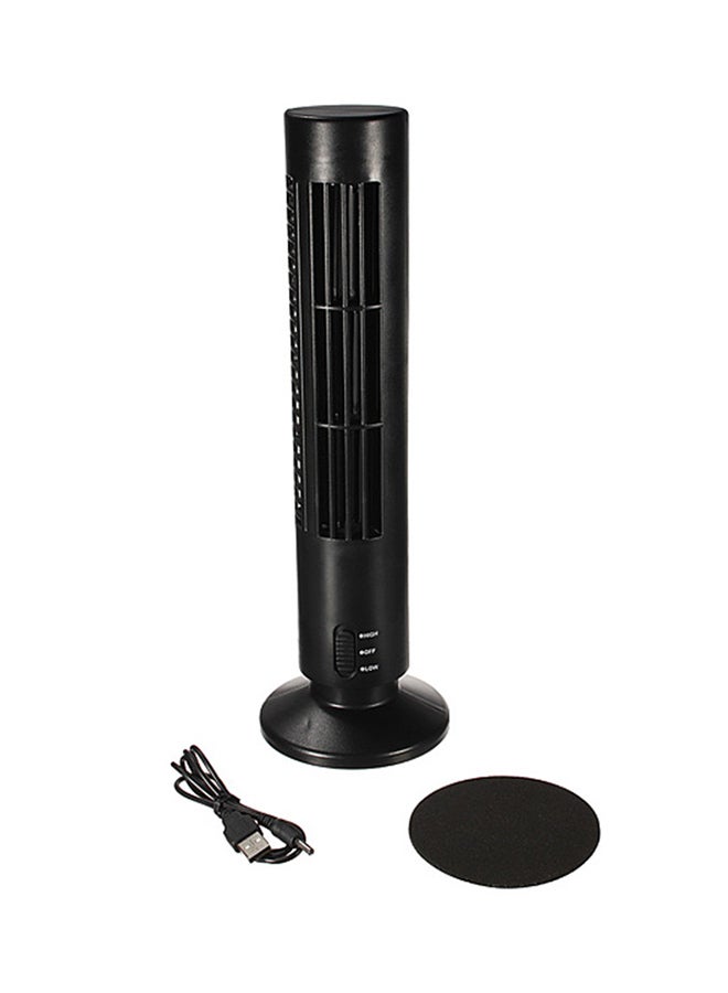 Loquat USB Mini Tower Desk Cooling Fan Black 