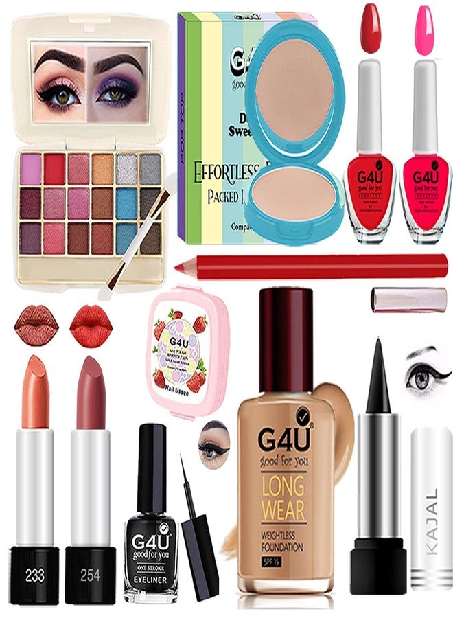 G4U Makeup Set for Women, Makeup Full Kit for Beginners & Professionals, Travel Makeup Set for Girls |Pack of 11 pcs|P120722 - Image 1