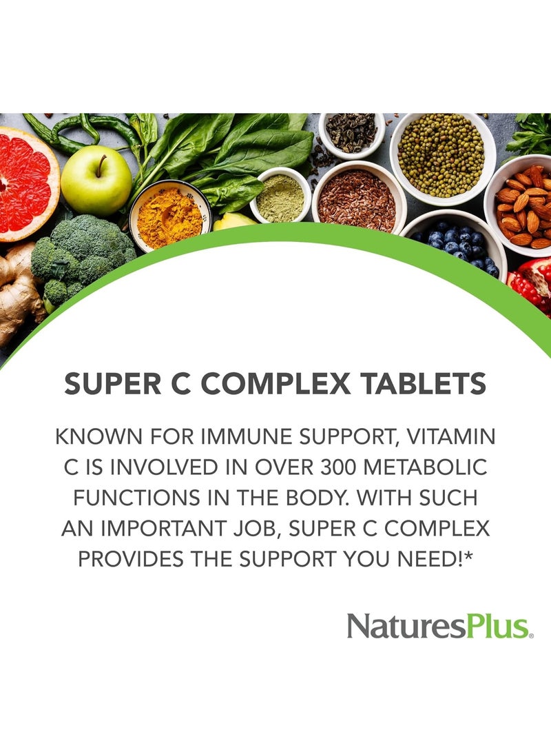 NaturesPlus Sustained Release Super C Complex, 60 Tablets - Image 2
