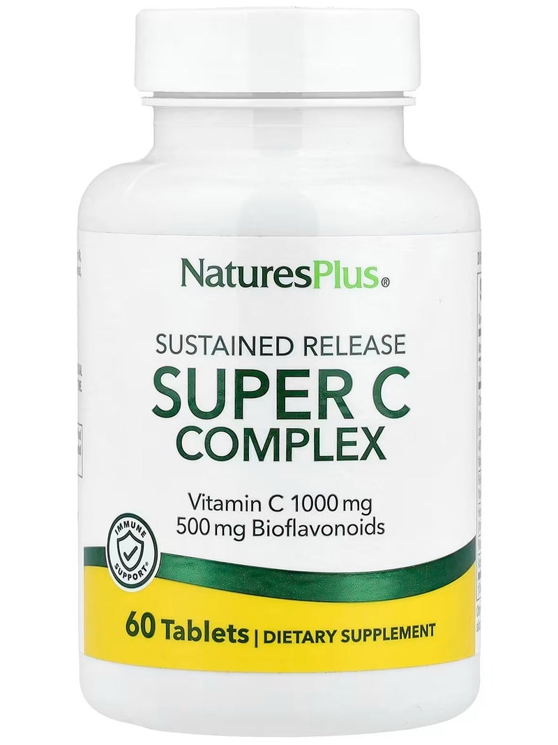 NaturesPlus Sustained Release Super C Complex, 60 Tablets - Image 1