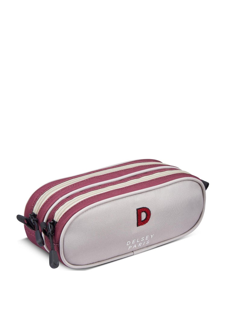 DELSEY Paris BTS Collection 2024 3-Piece Set Wheel School Bag + Lunch Bag + Pencil Case - Beige  - Image 3